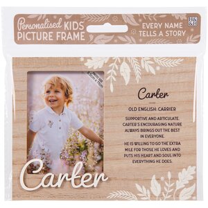 Carter Pre-personalised Child's Picture Frame