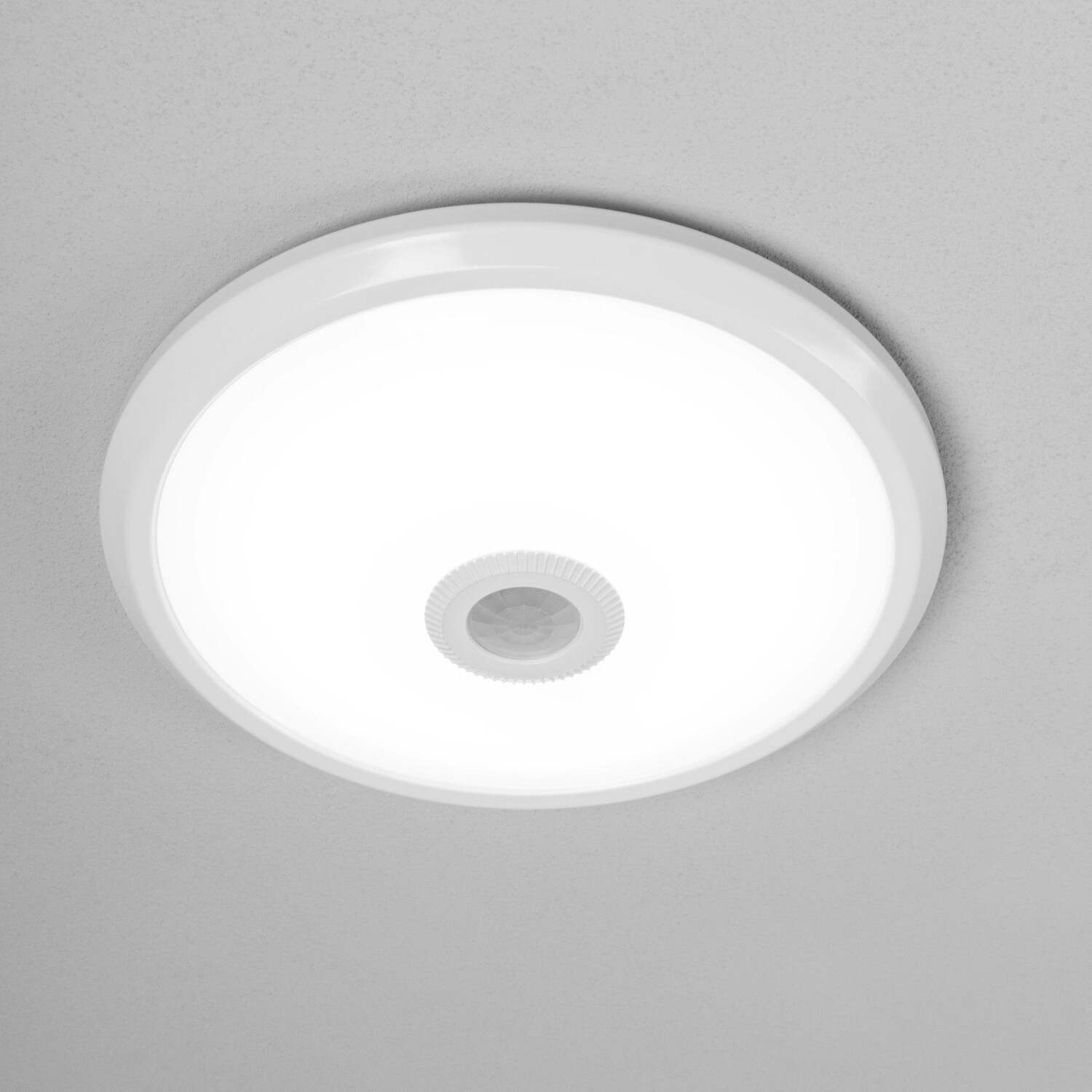 Cgc Lighting Cgc Rizzo Round Ceiling Light With Motion Sensor - White