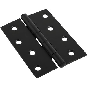 Dzina Butt Hinge 100mm (4 x 2.3/4 Inch) Black, 1 Pair