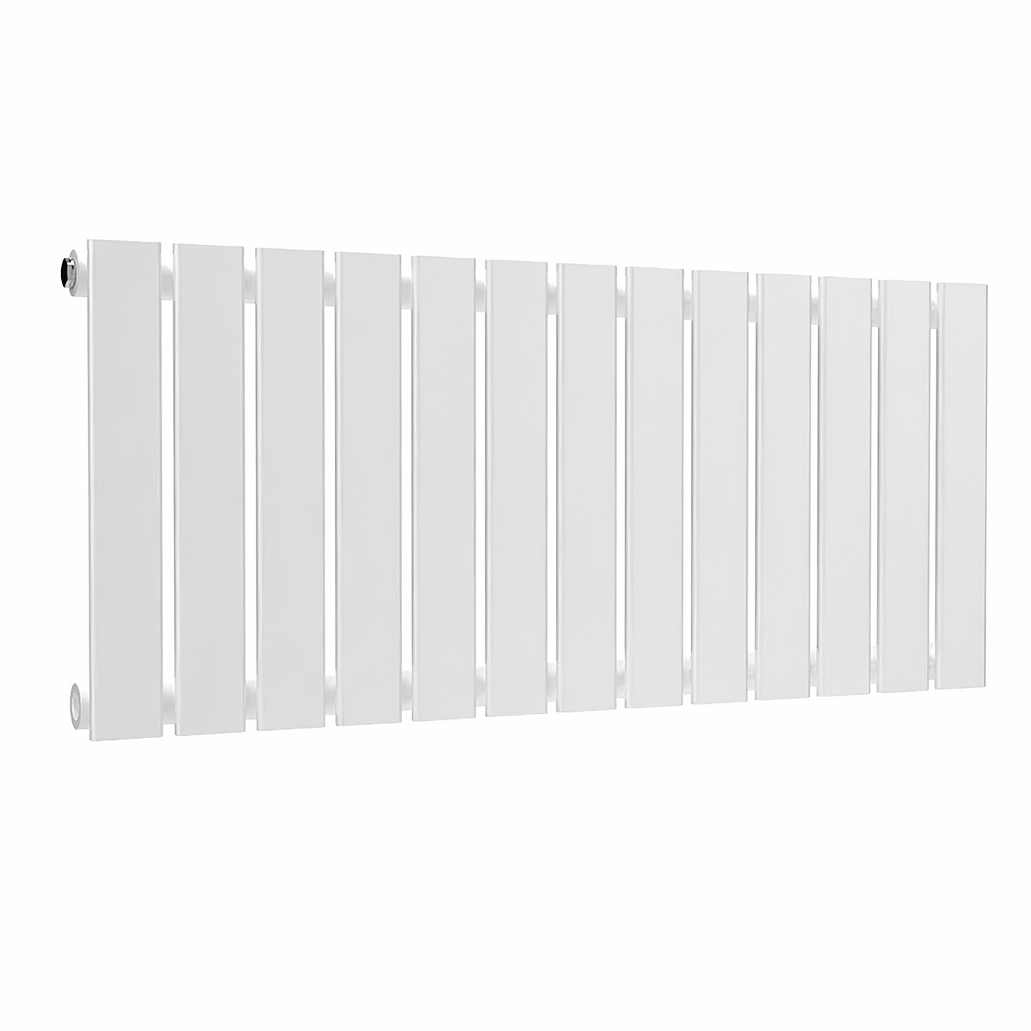 Lux Heat Flat Horizontal Radiator - White - 400 Mm X 910 Mm (Single) - White