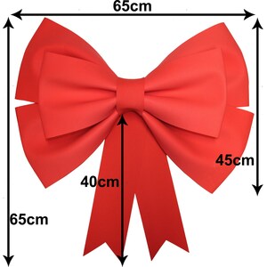 Giant Red Foam Door Bow 65cm - for new cars, homes, Christmas decorations