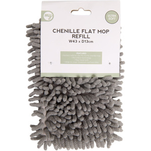 My Home Chenille Head Flat Mop Refill