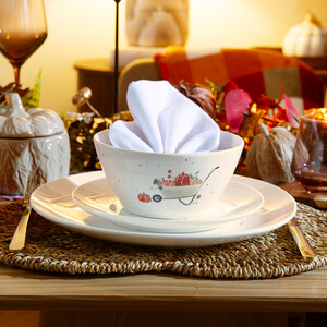 Autumn Print Conical Bowl