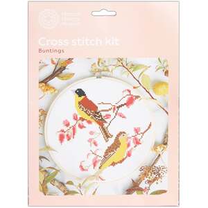 Natural History Museum Cross Stitch Kit, Buntings Design 14cm