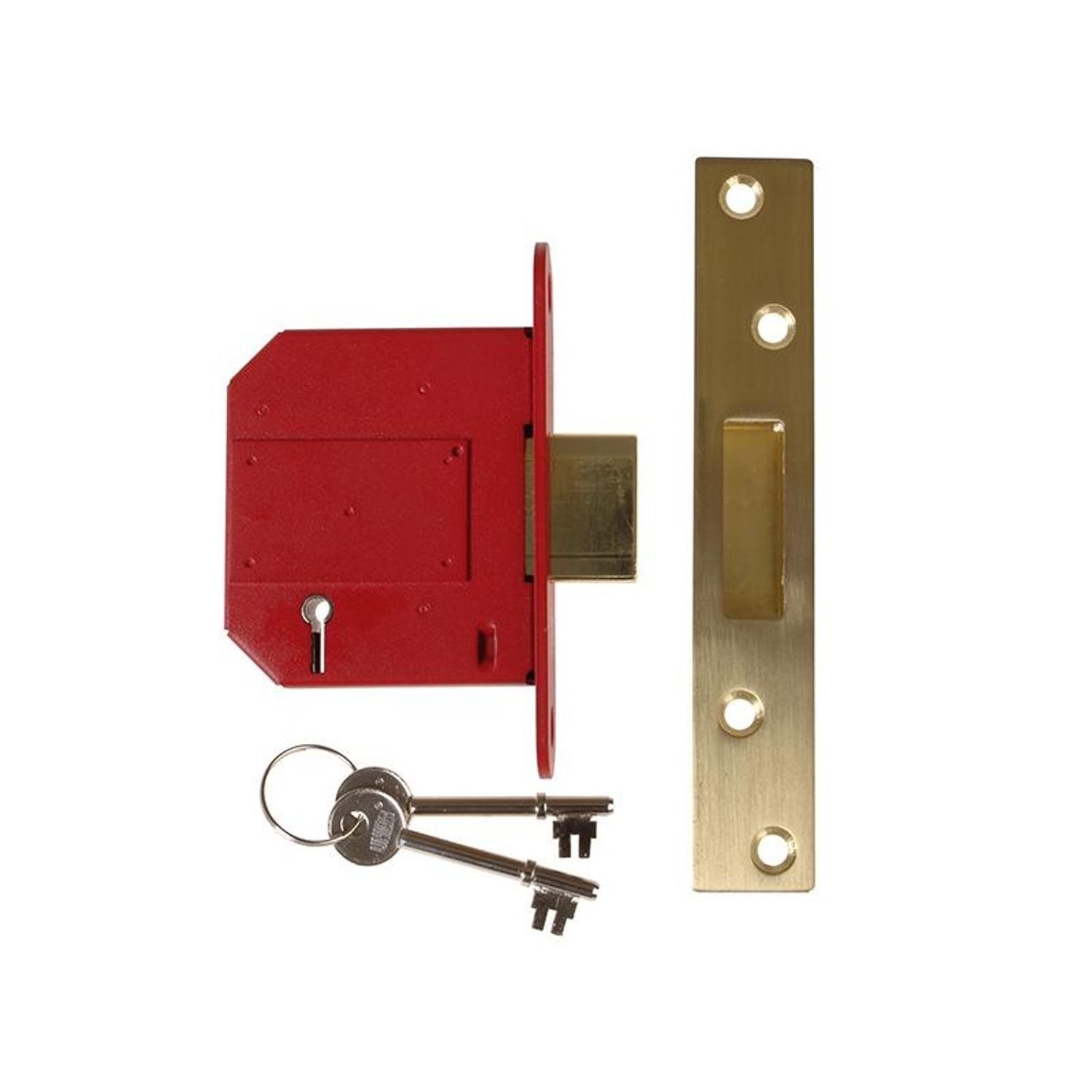 Union Strongbolt 2100S 5 Lever Mortice Deadlock - Satin Brass