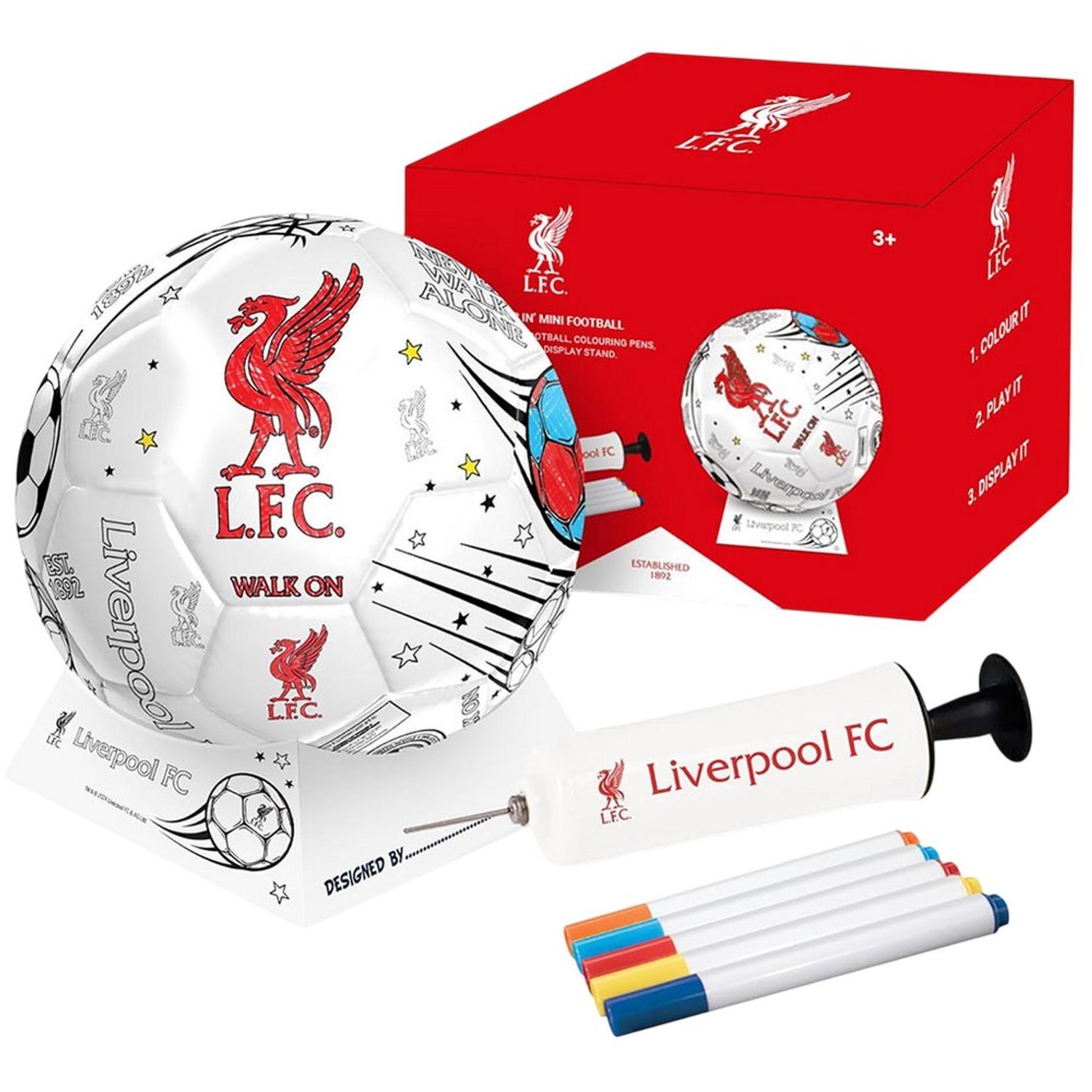 Liverpool Fc Colour In Mini Football Set A - Multicoloured