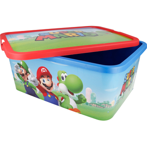 Super Mario Red Storage Click Box, 13 L