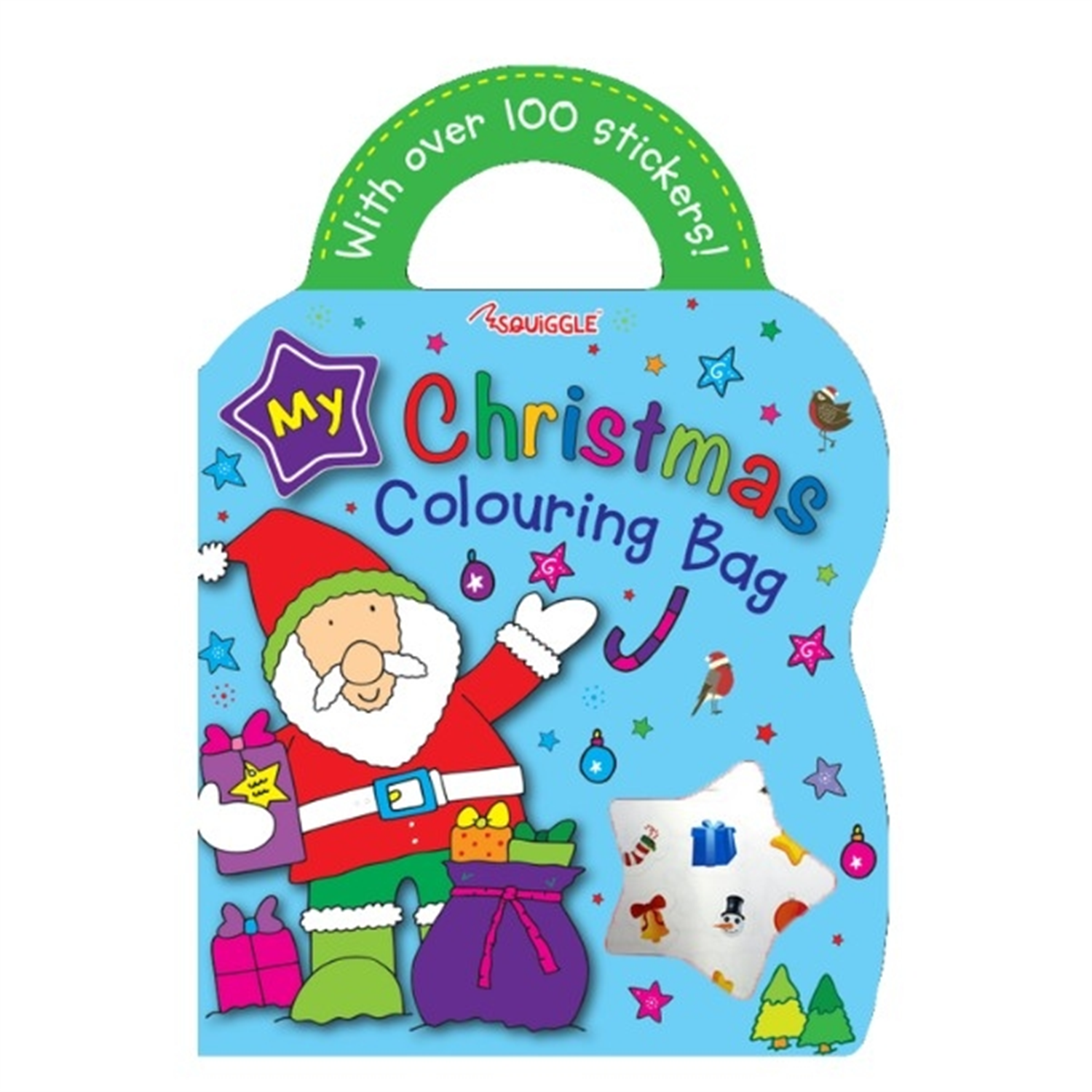 A4 48 Pages Christmas Colouring & Sticker Bag Book - Image 2