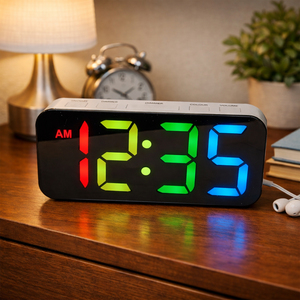 Digital LED Alarm Clock Bedside Clock with Snooze