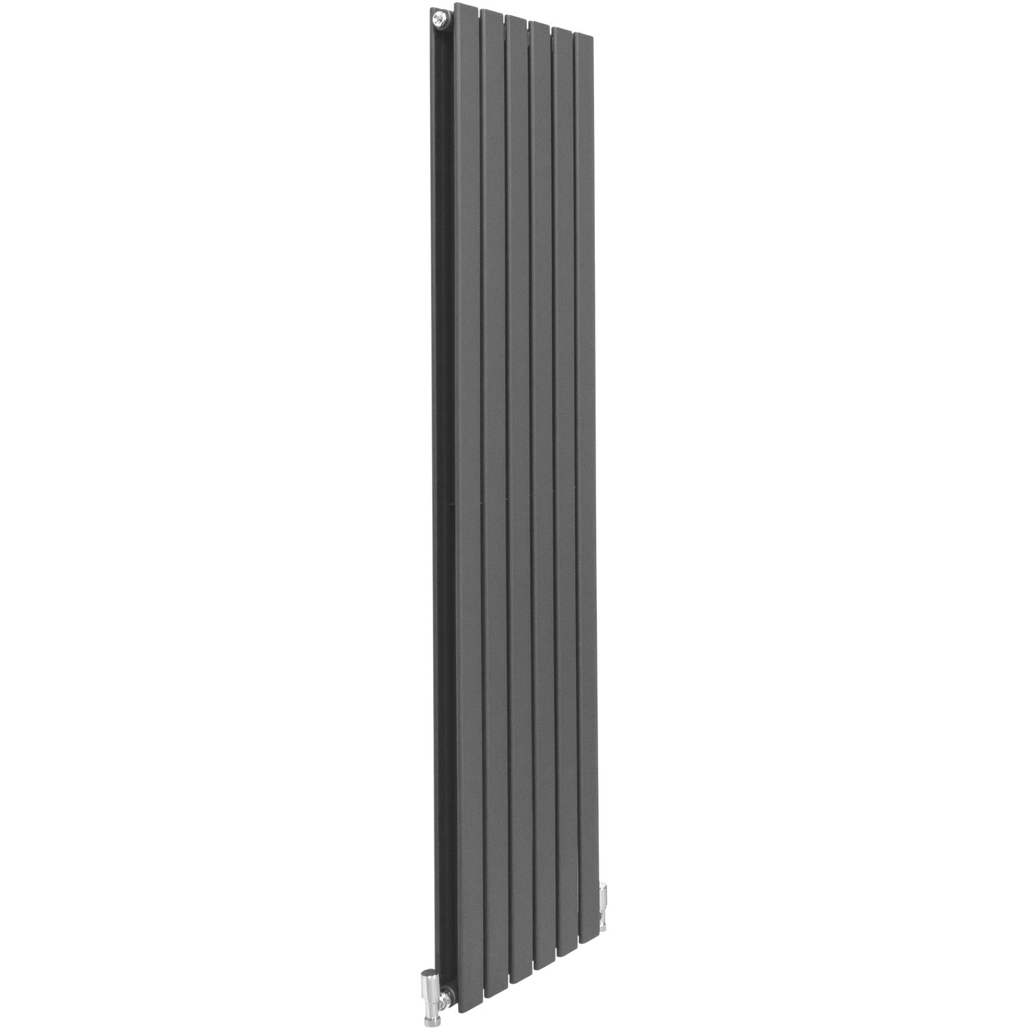 B&Q - Designer Flat Panel Radiators Anthracite Grey 1600mm X 420mm - Image 4
