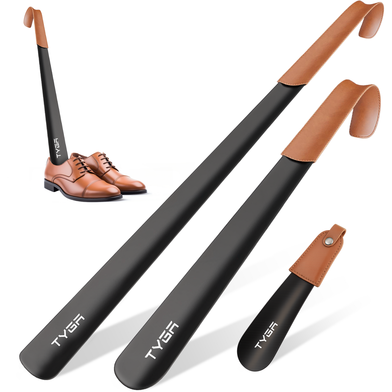 Tyga Pack Of 3 Metal Shoe Horn - Default Title