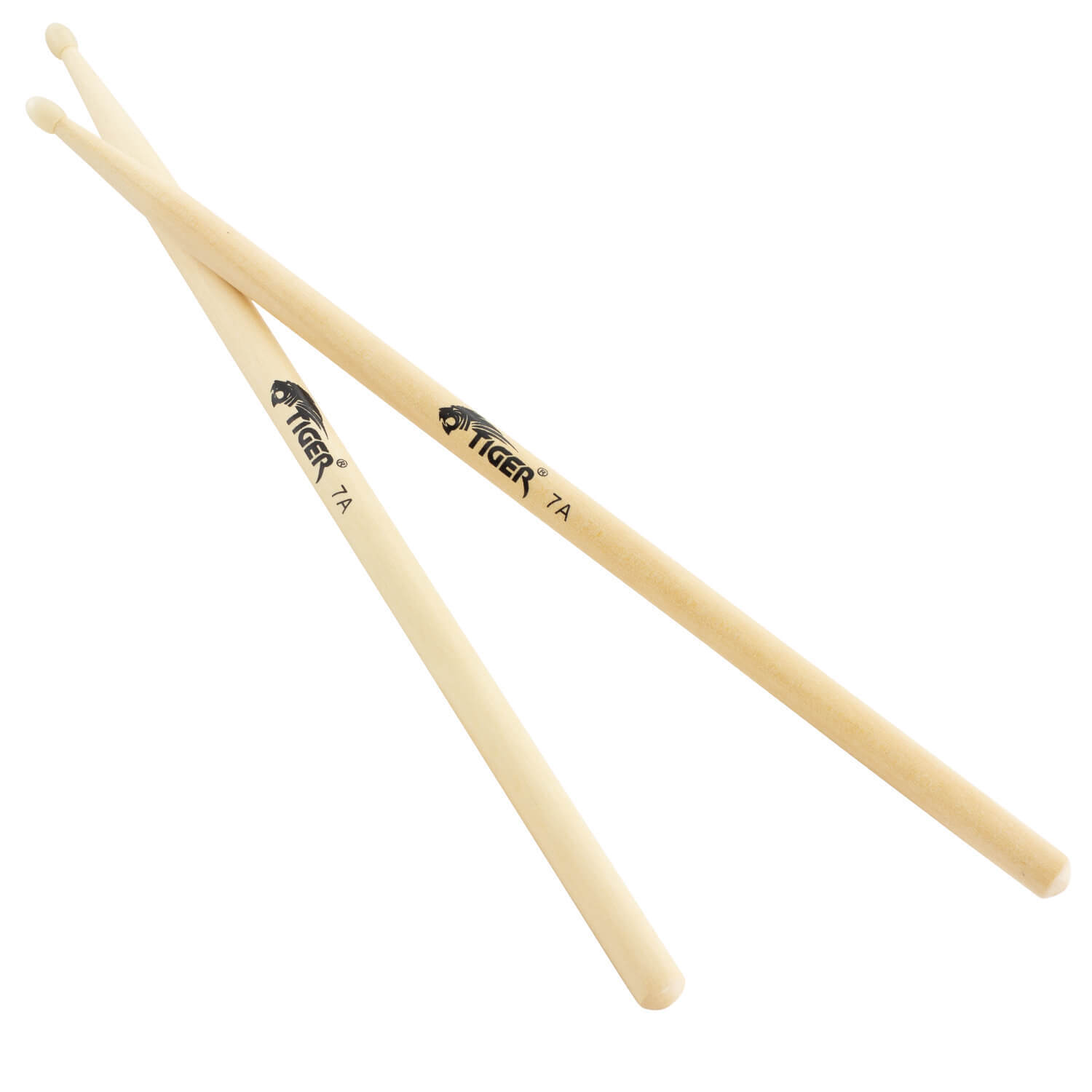 Tiger ‎TDA86-7A Maple Drumsticks with Nylon Tips - 7A - Image 2