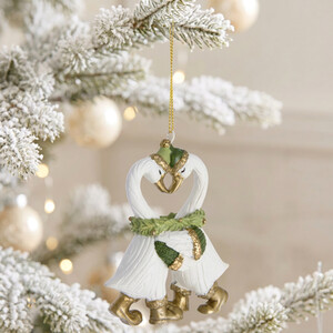 Swan Couple Hanging Decoration
