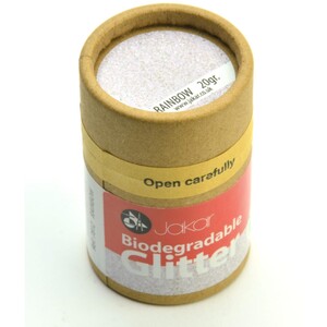 Biodegradable Fine Glitter - Rainbow White / 20g