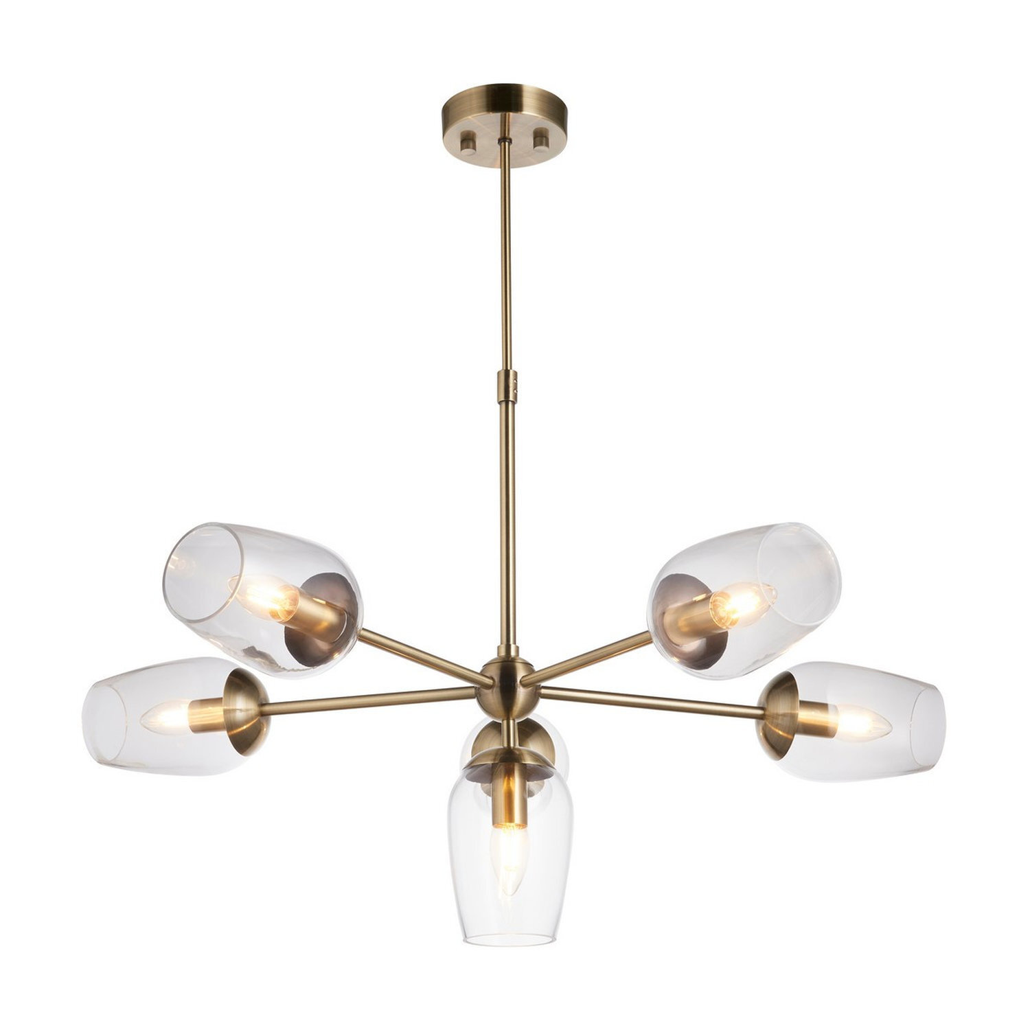 Merano Lighting Livorno Pendant Light Brass