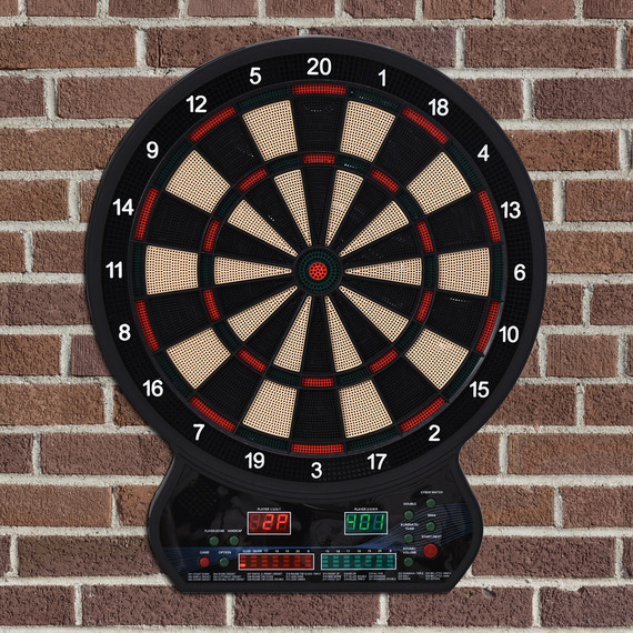 HOMCOM LED Dartboard Electronic Scoreboard 