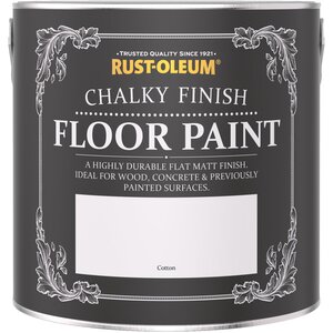 White Chalky Floor Paint Cotton shot 905248
