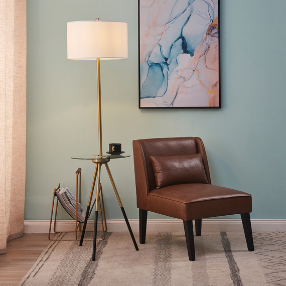 Myra Standard Tripod Floor Lamp with Built-in USB