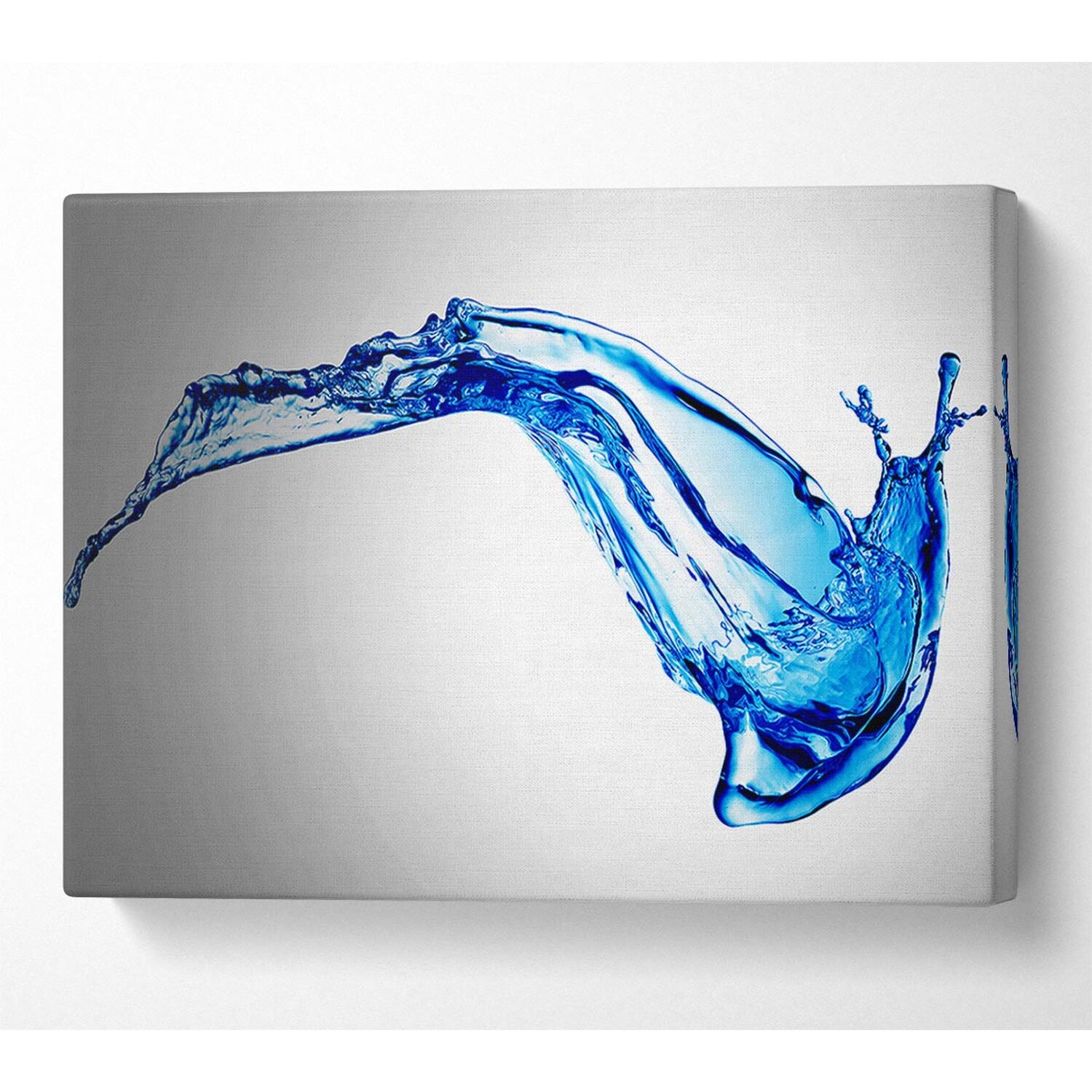 Wallart-Direct - Blue Splash Motion Canvas Print Wall Art - Yellow / 101.6cm thumbnail