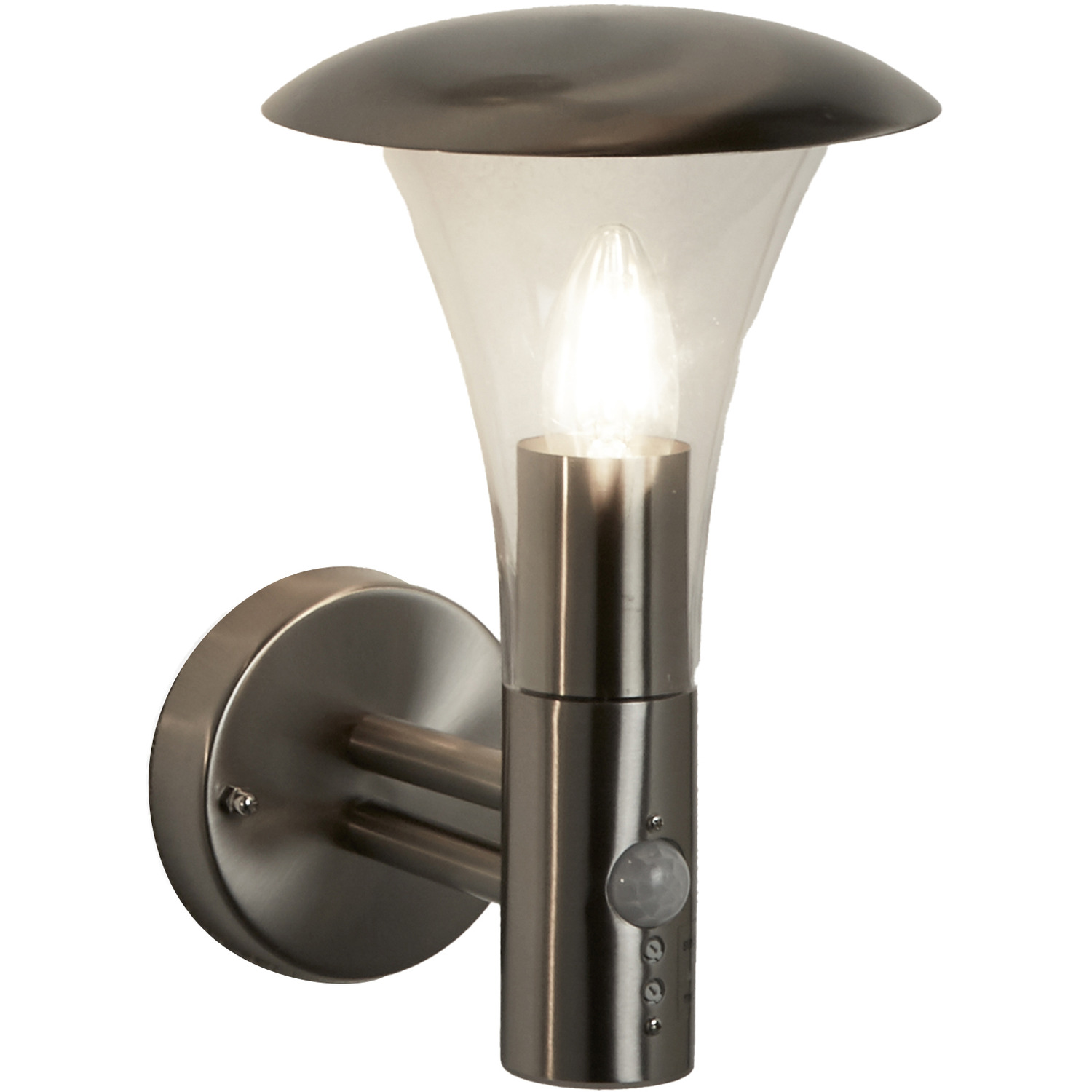 Guardian Sensor Outdoor Wall Lantern - Silver