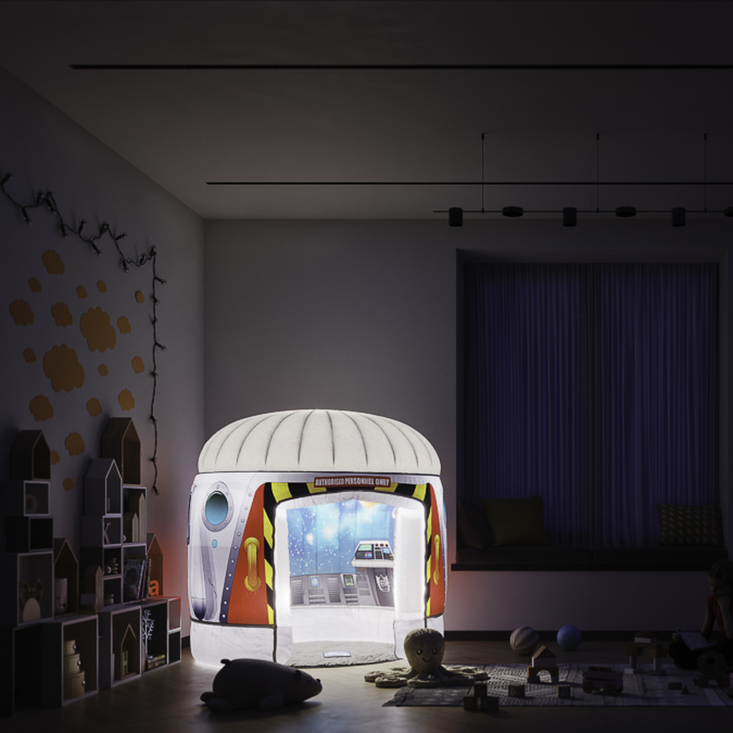 Image of Sensory Play Space - White, colour changing LEDs / Galactic Space Adventure