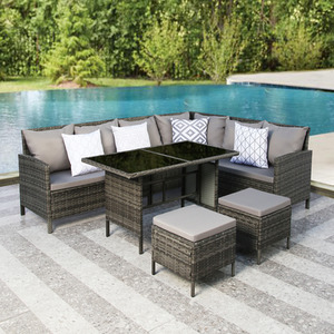 Thalia 8 Seater Rattan Dining Set