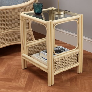 Chelsea Cane Side Table Natural Wash