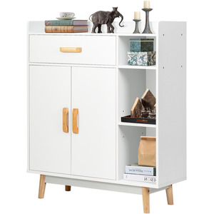 Costway Floor Storage Cabinet-White