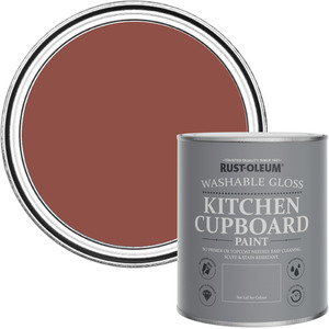 Rust-Oleum Kitchen Cupboard Paint in Gloss Finish - Fire Brick 750ml