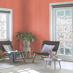 Wallpaper Plain Salmon Pink Non Woven Vintage Matt Vinyl Wallpaper