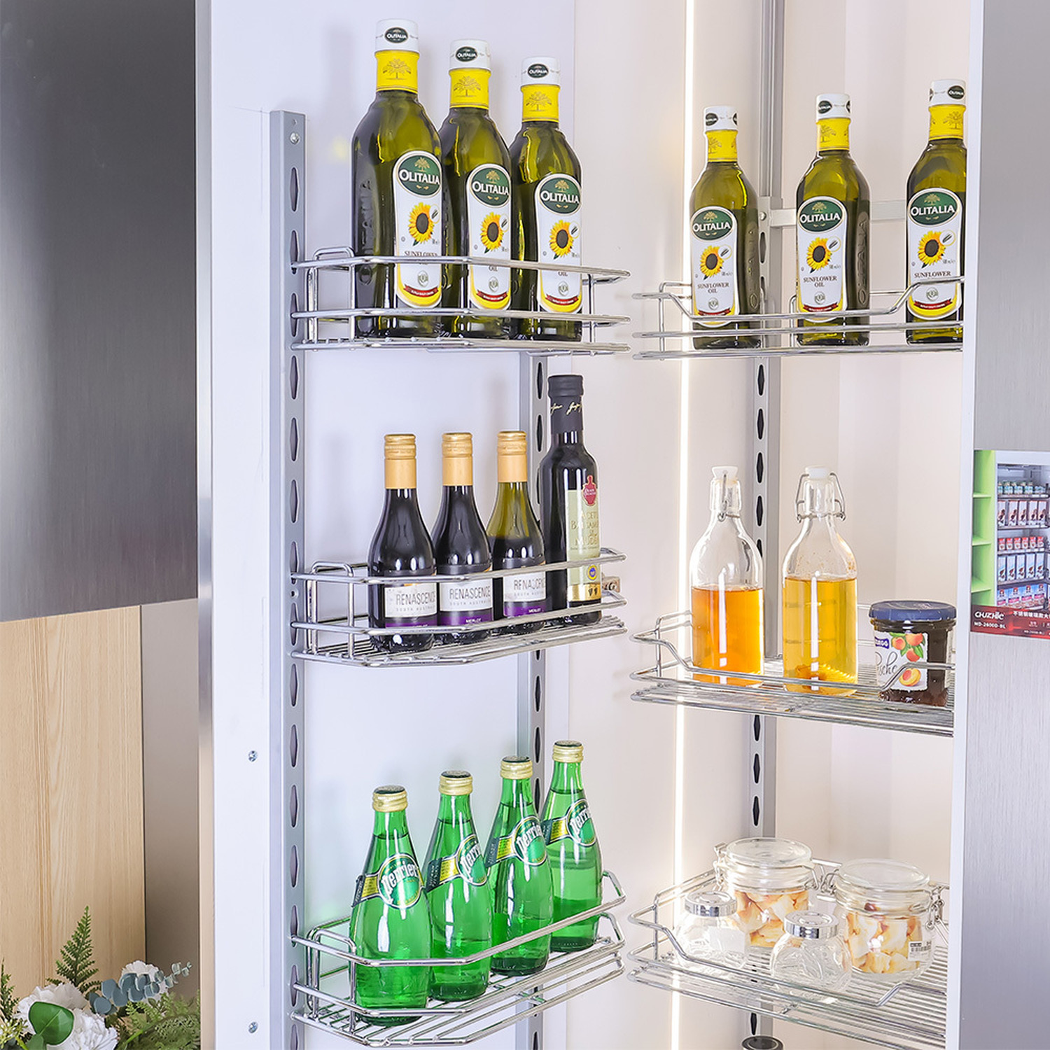 Folding Wall Storage Units With Baskets photo