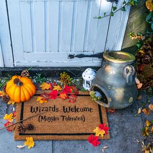 Halloween Coir Door Mat - Wizards Welcome