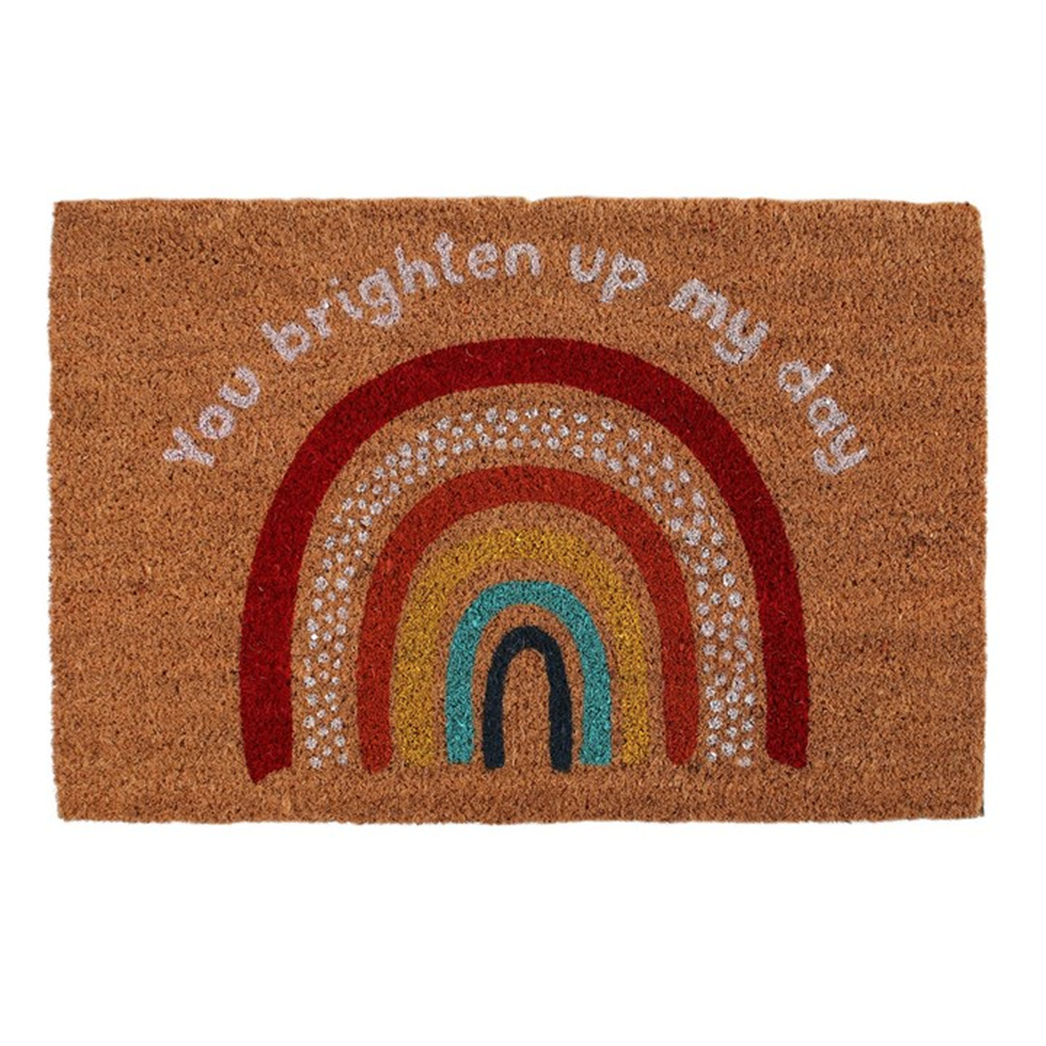 Rainbow Natural Doormat - Brown