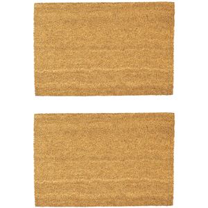 Nicola Spring Coir Door Mats - 60 x 40cm - Classic - Pack of 2