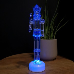 Snowtime Christmas LED 30cm Nutcracker Colour Changing LEDs