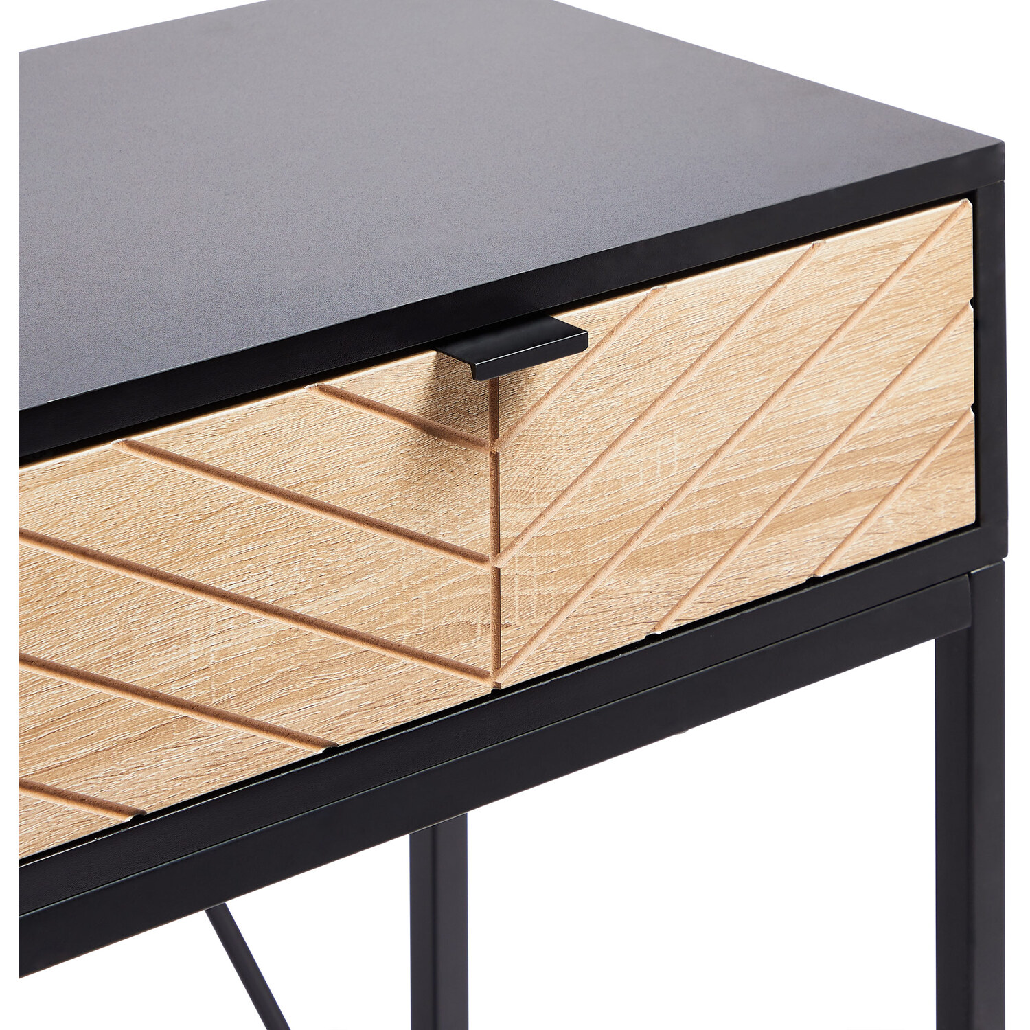 Dalton Console Table with 2 Chevron Design Drawers