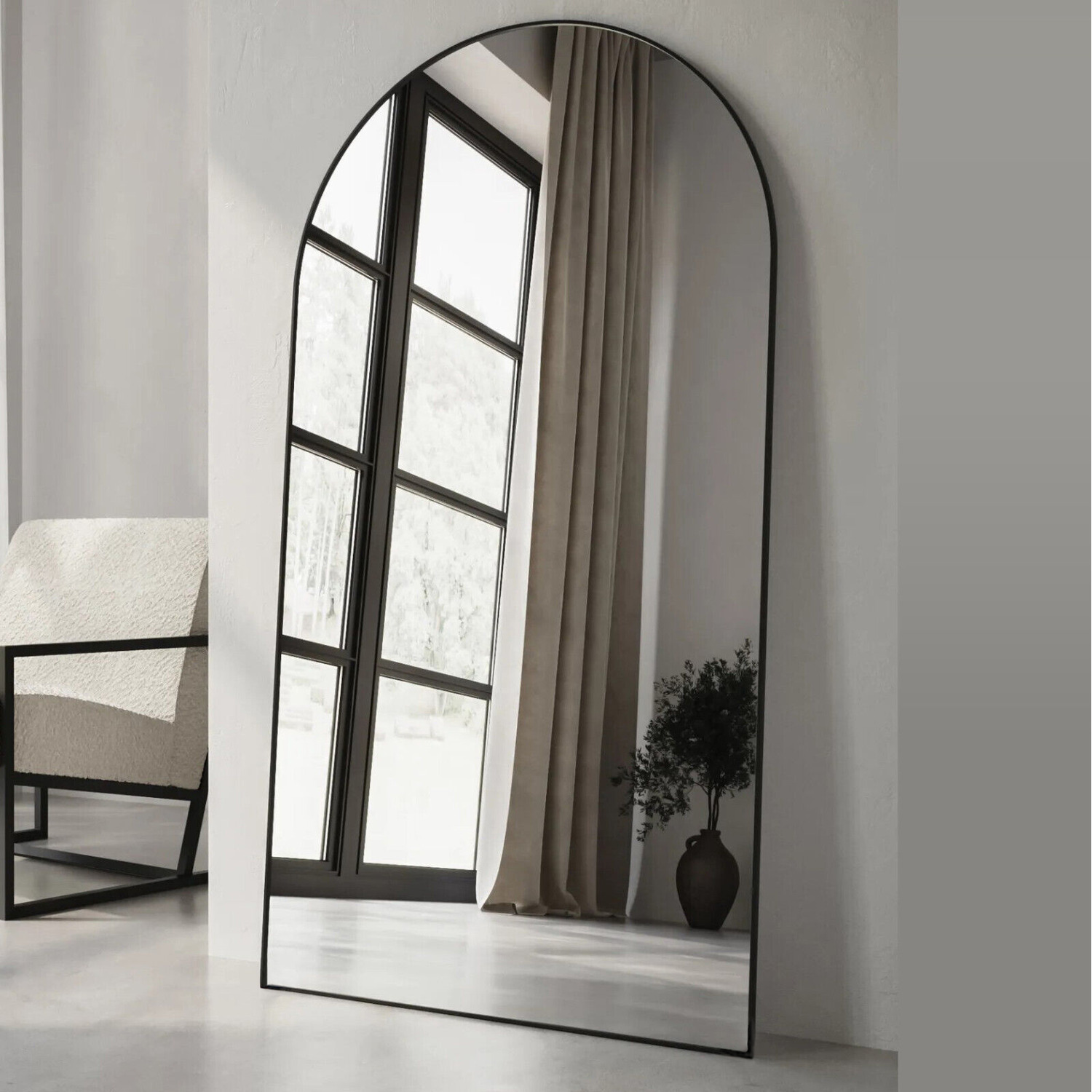 Image of Wickford Metal Arch Full Length Mirror&hellip;