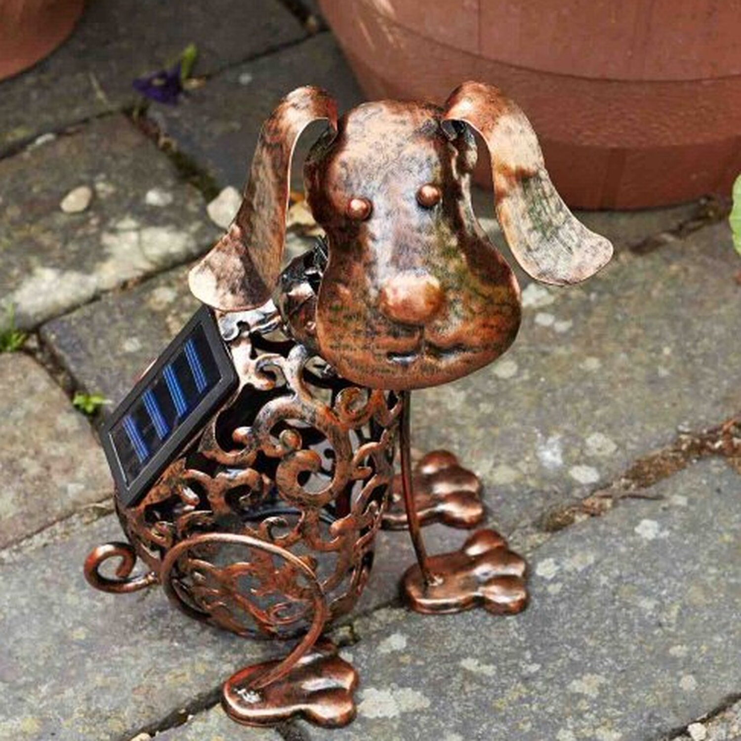 Image of Solar Silhouette Dog - Bronze