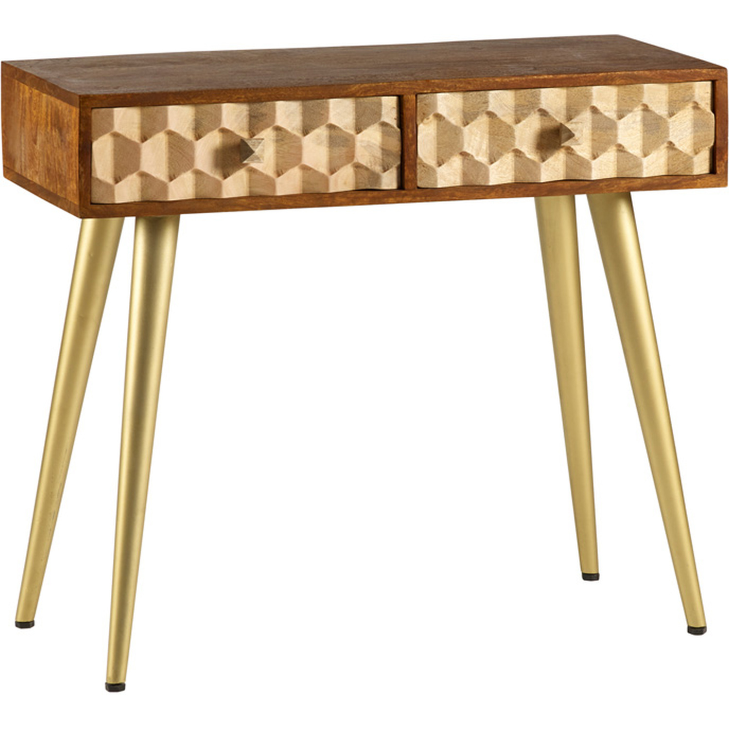 Edison Modern Console Tabledesk - Brown