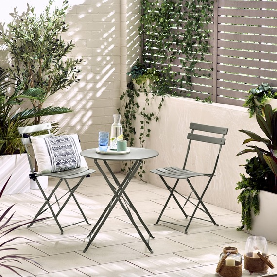 Cabo Outdoor Garden Patio 2 Seat Bistro Set