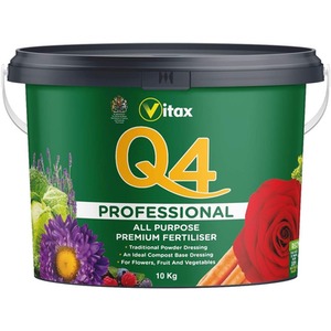 Vitax Q4 Professional All Purpose Plant Food Fertiliser Powder Fruit Veg 10kg