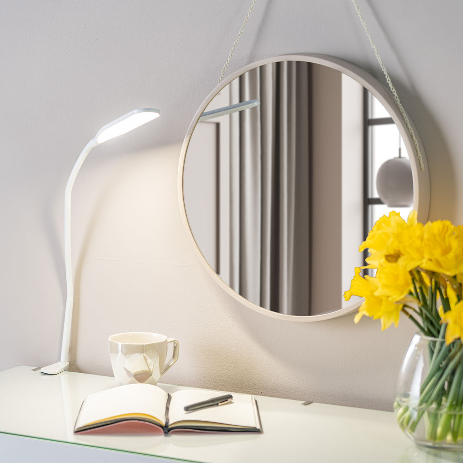 Slimline LED Daylight Desk Lamp - White