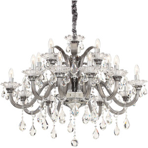 Colossal  15 Light Chandelier Smokey Finish, E14