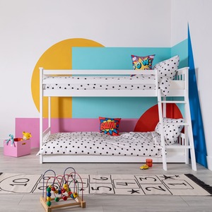 Harri Low Bunk Bed in Classic White
