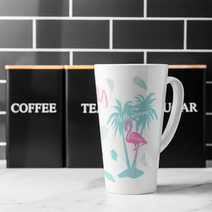 Palm  Flamingo Latte Mug