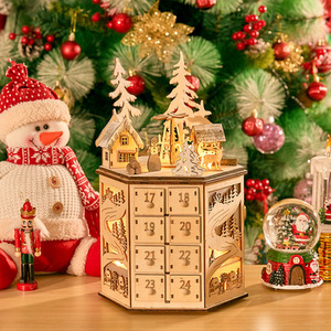 LED Rotating Countdown Calendar Music Box