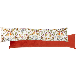 Mirrored Robin Watercolour Printed Velvet Draught Excluder