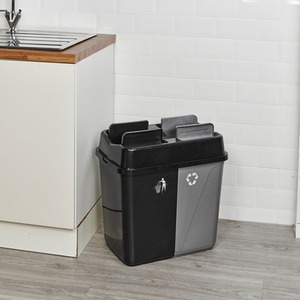 Duo Kitchen Recycling Bin With Two Compartments