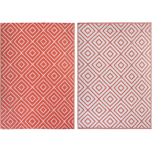 Outdoor Garden Geometric Patterned Rug