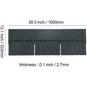 Black 18-Pack Heavy-Duty Three-Tab Asphalt Roofing Shingles shot 7949520